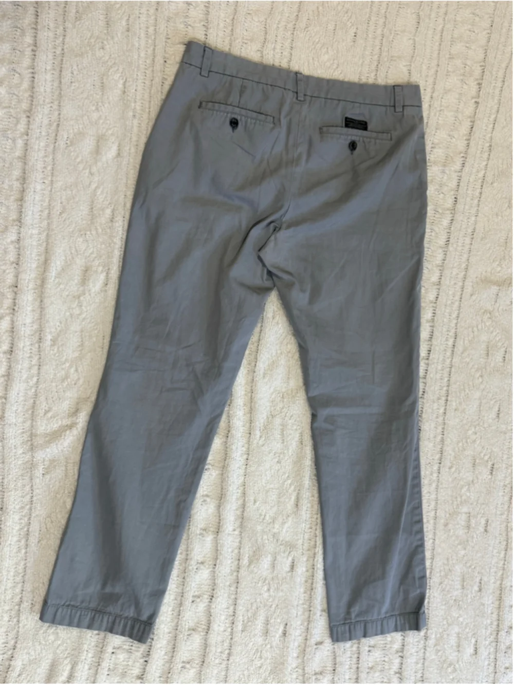 Banana Republic Aiden Slim Chino Pants Gray 34x32